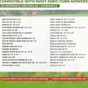 Zero Turn Mower Chute Blocker Fits Advanced Chute System ACS6000ULS Part Number 088600300 John Deere Exmark Gravely Toro Kubota Includes Grass Flap with Open Close Control Rustproof Steel