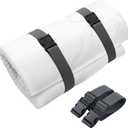 2 Pcs 100" x 2" Mattress Topper Straps Adjustable Memory Foam Packing Straps with Buckles for Home Mattress Moving or Storage, Dark Grey