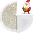 SHENG HONG Christmas Tree Skirt, 72 Inch Plush Xmas Tree Skirts for Christmas, Holiday Party Decorations Decoraciones De Navidad - Cloud