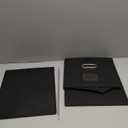 CADONO File Organizer Box with Lid, Large Hanging File Folder Organizer with Plastic Slide, Collapsible Portable Filing Storage Boxes for Office/Decor/Home (Black, 14.9 x 12.59 x 10.8 inch)