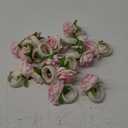 12 Pcs Pink Flower Napkin Rings Handcraft Floral Napkin Holder Table Decor for Summer Wedding Picnics Banquet Birthday Party