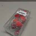 12 PCS Home Fashion Decorative Anti Rust Shower Curtain Hooks Rose Design Shower Curtain Rings Hooks (RED)