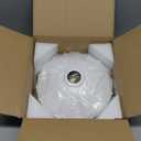 Oyisen Plug in Pendant Light Industrial 9.8 Inch White Lampshade Kitchen Island On/Off Switch Hanging Lamp Plug in Adjustable 14Ft Cord Hanging Lights for Bedroom and Living Room