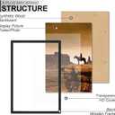 A PLUS MAX 27x40 Picture Frame, Black Engineered Wood Frame for 27 x 40 Inch Picture Poster Photo, Light Weight 27 by 40 Frame with Wood-grain for Wall - 1 Pack/Black/27 x40
