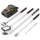 Telescoping Magnetic Pickup Tool Set, Inspection Mirror Telescoping, LED Flashlight, Cool Gadgets for Men, Valentines Day Gifts for Him, Husband, Boyfriend, Magnet Stick, Magnet Stick (Camo)