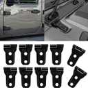 Door Hinge Cover & Engine Hood Hinge Cover Trim Exterior Accessories for 2018-2023 Jeep Wrangler JL JLU Sport Sahara Freedom Rubicon Unlimited Gladiator JT 2 Door 4 Door, 10Pcs