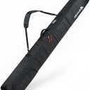 Abahub Padded Ski Bag, Water-Resistant Snow Ski Accessories Bag for Air Travel, Up to 174cm/189cm (68.5in/74.4in)