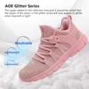 AOE Womens Fashion Walking Running Shoes Ultra Lightweight Breathable Mesh Tennis Shoes Non Slip Athletic Workout Gym Sneakers, Size: 6 Women/5 Men