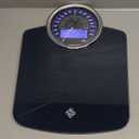 ZENO Hybrid 2-in-1 Analog & Digital Weighing Scale for Body Weight up to 400lbs - Thick Tempered Glass - Extra Large Display - Easy to Read Digital Bathroom Scale - New - Dark Blue
