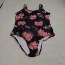 Athletic One Piece Swimsuit Women Modest Criss Cross Back Bathing Suit Quick Dry Full Coverage Swim Suit, Size XXL