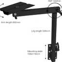 EzeXpreze RV Adjustable Table Leg, 360 Degree Rotation Aluminum Alloy Removable RV Table Leg, Height Adjustable RV Table Leg Bracket for Caravan Motorhome Yachts
