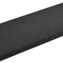 baibu 36 Inch Classic Solid Color Bench Cushion with Ties, Non-Slip Indoor Outdoor Rectangle Bench Seat Cushion Standard Size Foam Pad with Machine Washable Cover (Black, 36x15x1.5in) (36x15x1.5 Inch (Pack of 1))