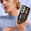 for Moto G Stylus 5G 2024 Case Women - Cute Girls Phone Cover Girly Aesthetic Design Skeleton Flower Heavy Duty Protective Shockproof Military Grade for Motorola Moto G Stylus 5G 2024 Cases