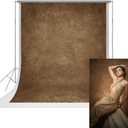 UrcTepics 8×10 ft Brown Fabric Photo Backdrops, Classic Abstract Texture Backdrop for Headshots and Portraits, Vintage Photography Background for Studio and Events