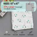 MorroMorn Muslin Swaddle Blankets for Newborn Baby Girls, 3 Pack 100% Cotton Receiving Blanket - Breathable Soft Large 47x47 Inch, Essentials Wrap Burping Clothes Nursery Infant Shower Gifts (Rainbow)