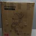 EchoSmile Small Medium Dogs Stroller 4-Wheel Pet Strollers for Medium Dogs Up to 50lbs, One Click Folding Large Cat Stroller, Reversible Handle, Shock Absorbing Wheels, Removable Washable Pad (Gray)