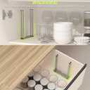 Plastic Bag & Bottle Drying Rack, Multifunctional Wine Decanter Holder, Collapsible Countertop Stand (Small)