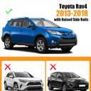 KINGGERI 300LBS Lockable Roof Rack Cross Bars Compatible with Toyota RAV4 2013-2018, Lockable Aluminum Heavy Duty Crossbar Anti-Theft Metal Lock Key Black Matte Powder Coated Non-Corrosion