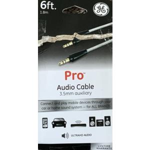 6ft Pro Audio Cable 3,5mm auxiliary