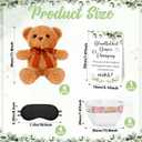 17 Pcs Bear Blindfolded Diaper Changing Baby Shower Games Include 12 Inch Bear Blindfold Diapers Introduction Sign for Adults Gender Reveal Games Party Prizes Gifts (Greenery)