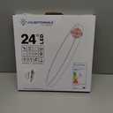 12 Inch Yellow LED Ceiling Light Fixture Flush Mount, ABS Mat., 6000K Cool White, 24W Flat Modern Round Closet Lighting Fixtures, 3200LM Low Profile Circle Ceiling Lamp for Bedroom etc.