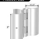 2 Pack Aluminum Snap-On Hinge for PVC Doors Vents or Gates,Perfect for Door Hinges for PVC Built Items (1.23 Inch/31mm)