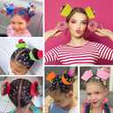 XANGNIER Hair Accessories Kits for Girls,Women,Kids,12 Pcs Cupcake Liners Hair Accessories Decorations for Crazy Day with 12 Clips and Silicone Decorative Granules