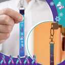 2 x Ecally 100 Pcs Suicide Prevention Awareness Lanyard Keychains Gifts Bulk Purple Teal Ribbon Inspirational Keychains Prevention Awareness Inspirational Supplies