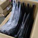 Amazon Basics Sturdy Foldable Plastic Chair, Portable, 350-Pound Capacity, Black, 6-Pack