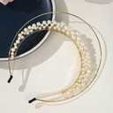 1pc Vintage Faux Pearl Double-Layer