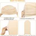FUHSY Wedding Arch Cover Beige Arch Cover Backdrop Fabric 6FT Arch Spandex Cover for Arched Wall Backdrop Cover Stretchy Arch Stand Cover for Chiara Backdrop Cover Balloon Party Arch Covers Decoration