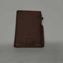 Slim Genuine Leather Card Holder Wallet for Men-Minimslist Front Pocket Wallet with Easy Access Slot, Brown