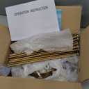 ZGLAOJT Semi Flush Mount 8 Light Ceiling Light Modern Metal Ceiling Lighting Gold Light Fixture Chandelier for Farmhouse Kitchen Dining Room Bedroom Hallway Living Room.