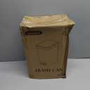 Small Bathroom Trash Can with Lid and 3 Rolls Trash Bags, Step Pedal Wastebasket Plastic Garbage Can with Pop-Up Lid 2.6 Gallon Bin for Kitchen, Bedroom, Office, Dorm, Laundry, Toilet, Rv,Dark Grey