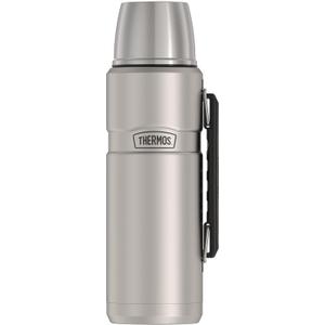 THERMOS Stainless King Vacuum-Insulated Beverage Bottle, 68 Ounce, Matte Steel