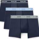 Tommy John Men's Essential Cool Cotton Stretch Boxer Brief Underwear - 6" 3-Pack, Breathable, Moisture-Wicking, Support Pouch