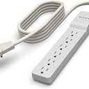 Belkin 6-Outlet Surge Protector Power Strip, 6ft Cord, 360° Rotating Plug - 1080 Joules Protection