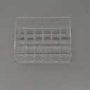 MOSIKER Lipstick Organizer,Small Clear Plastic Compact Lip Gloss Chapstick Perfume Sample Mascara Holder with 24 Slots