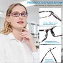 5 Pack Computer Reading Glasses Men and Women Anti Eyestrain Blue Light Blocking Glasses for Reading (5 Mix-2, 3.00)