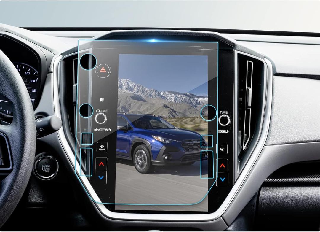 BIBIBO for 2024 Subaru Crosstrek Screen Protector 2024+ Starlink Premium/Sport/Limited 11.6 Inch Navigation Display,Color Radio Touchscreen,HD 9H Scratch Resistant 11.6-inchTempered glass film