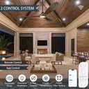 60 Inch Ceiling Fans with Lights, Outdoor Ceiling Fans for Patios with Light Damp Rated, 3 Blades Wood DC Ceiling Fan Modern Large Airflow Commercial Ceiling Fan with Remote & APP for Exterior Indoor | 3 Blades Wood Propeller Ceiling Fan with Alexa/Remote/App Control Modern Large Airflow for Commercial Exterior Indoor Porch