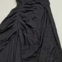 Women's Plus Size Sequin Glitter Dress One Sparkly Shoulder Ruched Wrap Cocktail Party Black Slit Dress (US, Alpha, X-Large, Plus, Regular, Black)