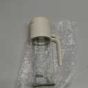 Glad 2 in 1 Oil Dispenser, 18.6oz/550ml - Olive Oil Sprayer for Cooking, Pouring Salad Dressing, and Grilling - Kitchen Gadget with Refillable Glass Bottle, Handle, and Mist or Pour Options - Beige