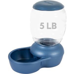 Petmate Replendish Gravity Feeder, 5 lb, Blue, Made in USA (Pearl Peacock Blue) Petmate Replendish Gravity Feeder, 5 lb, Blue, Made in USA (Pearl Peacock Blue)
