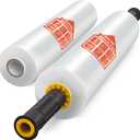 JARLINK Stretch Film, 15 Inch x 1000 Feet Shrink Wrap for Pallet Wrap, Industrial Strength Stretch Wrap with Handles, Moving Wrapping Plastic Roll, 60 Gauge, 2 Pack, Clear