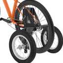 MOSHAY Aluminum Alloy Adjustable Adult Bicycle Bike Stabilizers Training Wheels Fits 24" to 29" - (24-29)