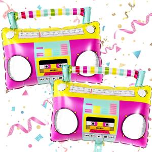 KatchOn Large Boombox Balloon Set - 22 Inch | 90s and Disco Party Decorations | 80s Boom Box Balloons for Roller Skate Parties