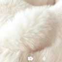 Ultra Soft Cozy Faux Fur Throw Blanket, Fuzzy Plush Thick Bubble Blanket, Luxury Fluffy Blanket for Couch, Sofa, Bedroom, and Living Room, 50x60 Inches, Cream White