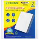 TICONN 2PK Plastic Mattress Bag for Moving Storage, Waterproof Mattress Protector Cover, Heavy-Duty Mattress Moving Supplies (1.5 mil, King)