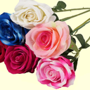 12PCS Artificial Flowers Silk Realistic Roses Fake Roses Bouquet Long Stem for Home Wedding Decoration Party Table Decoration Valentines Mother's Day (Mixed Color)